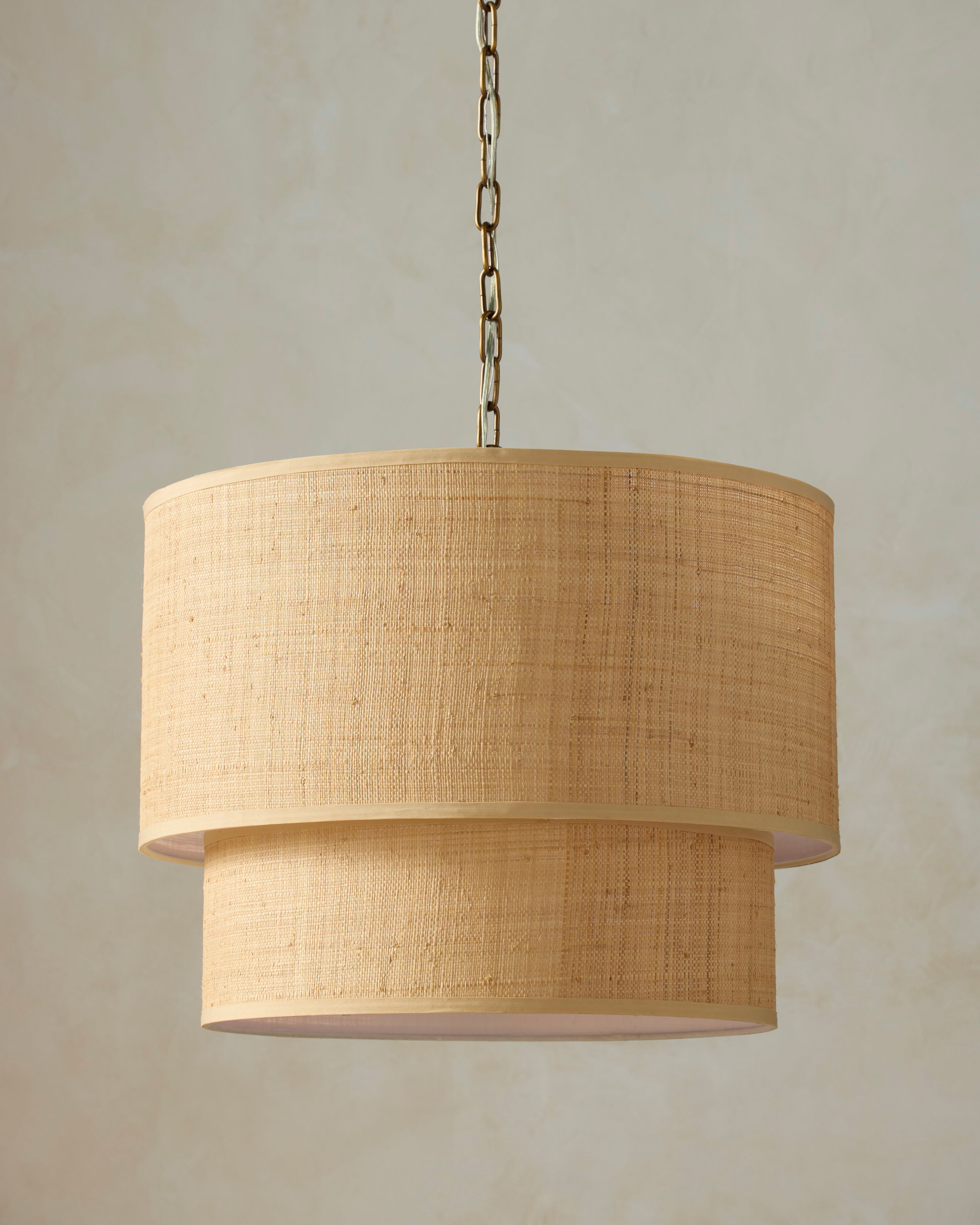 Dora Grass Cloth Pendant Light | Joon Loloi